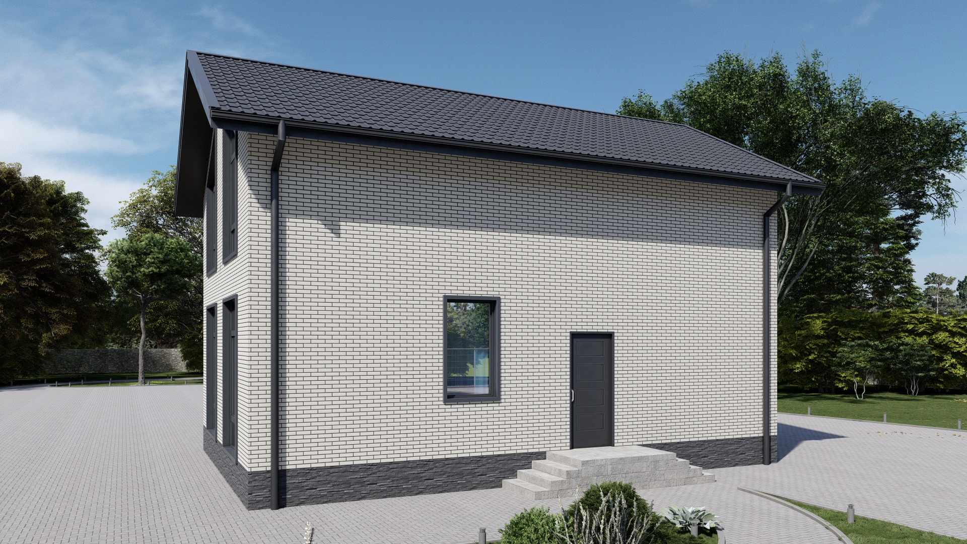 Сейчас строим в Крыму, в поселке Приморском, дома 140м2