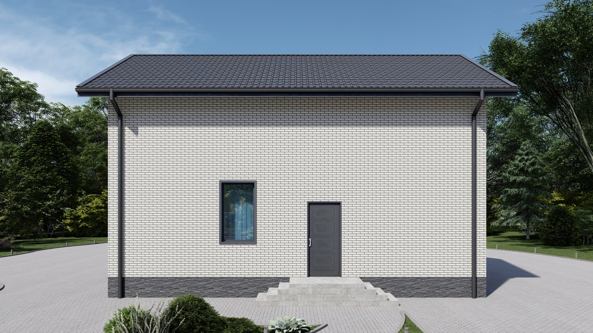 Сейчас строим в Крыму, в поселке Приморском, дома 140м2