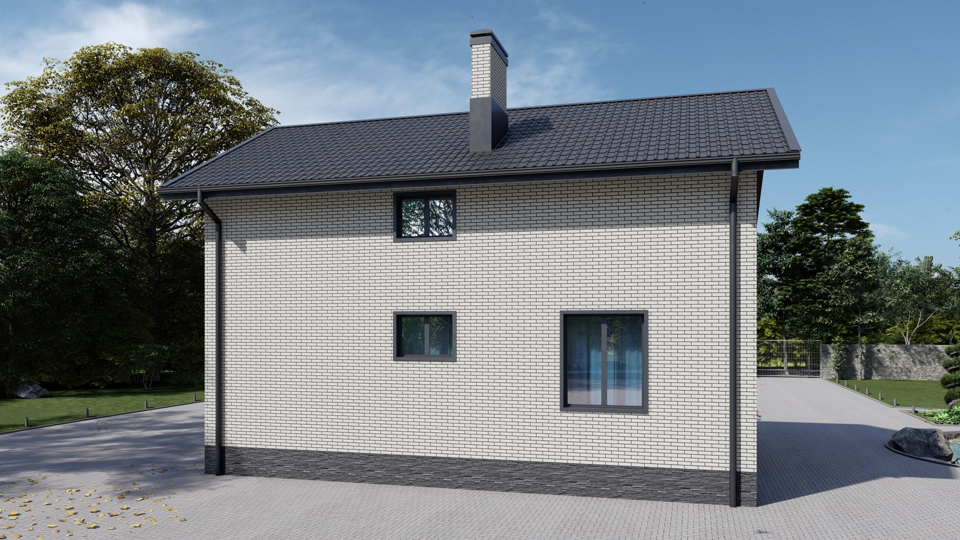 Сейчас строим в Крыму, в поселке Приморском, дома 140м2