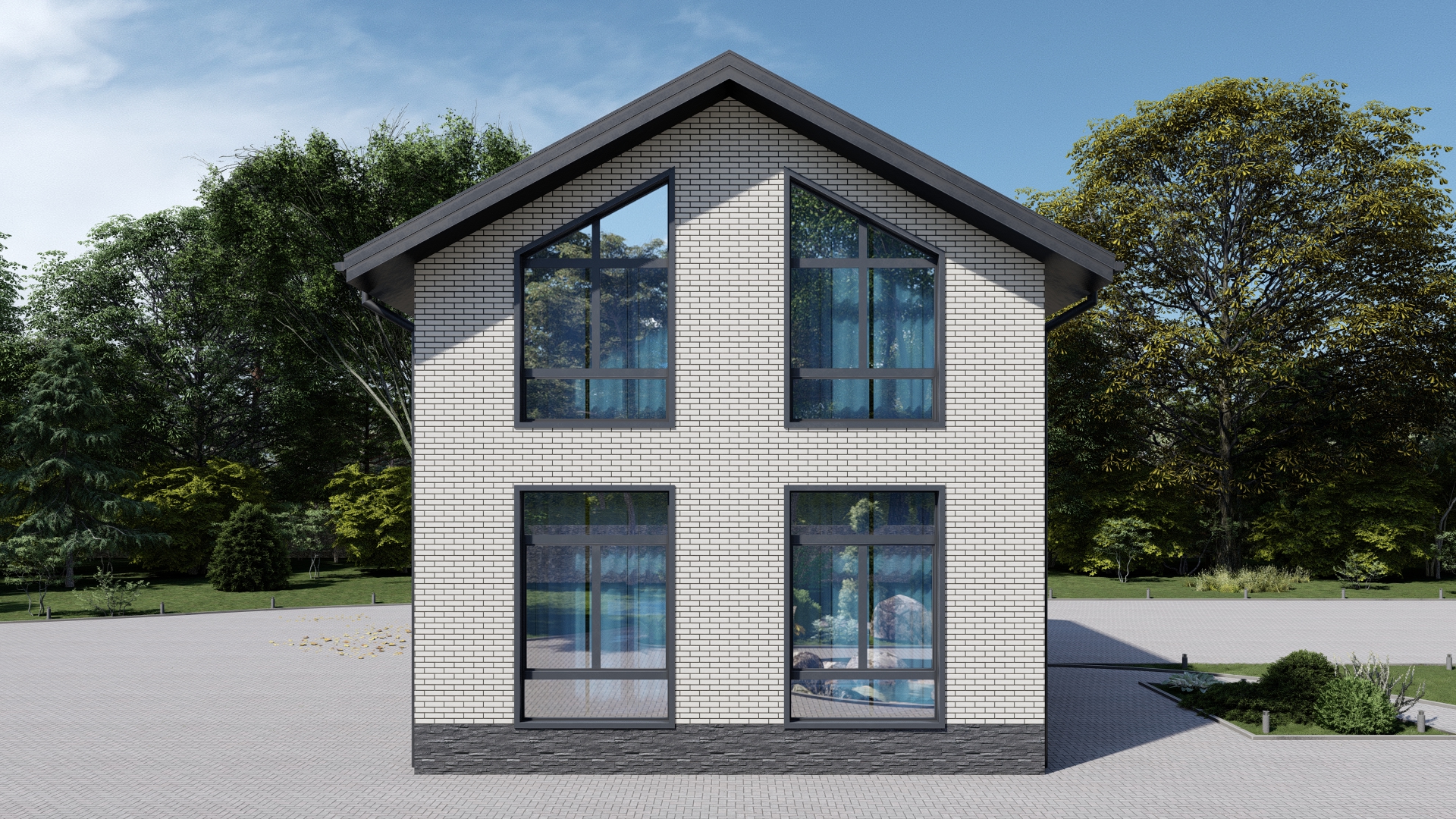 Дом двухэтажный  проект "Приморский 2 этажа"