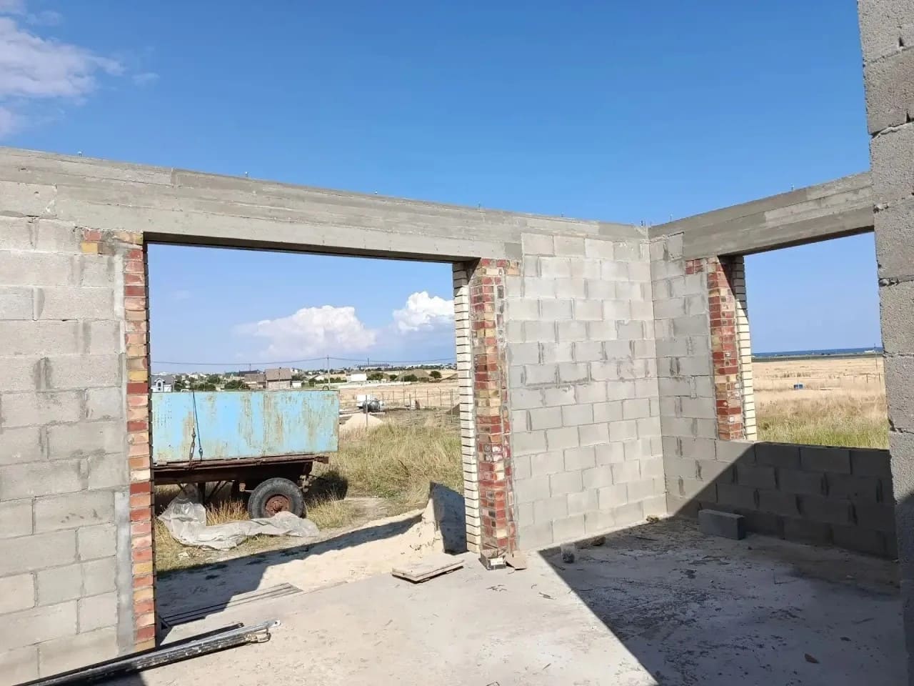 Дом каменный 66м2 в п. Береговое, Крым. 2026 год.